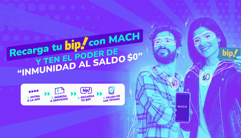 Ahora con MACH podrás recargar tu tarjeta Bip! en 4 simples pasos